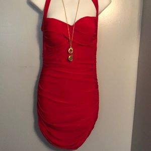 Sabora red party dress
